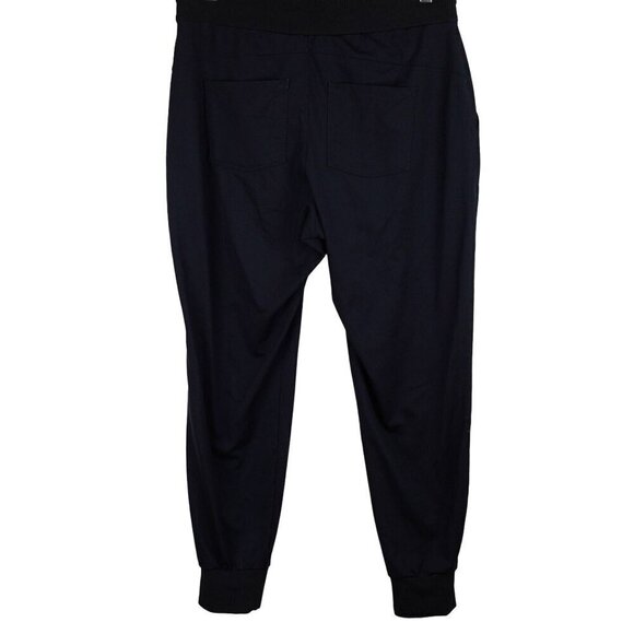 EUC Athleta Jogger Pants Crop Active Stretch Front & Back Pockets Black Size M - Picture 5 of 7